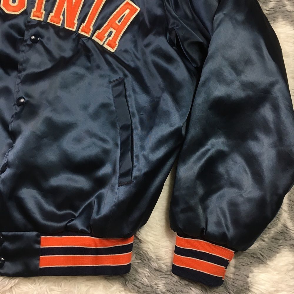 Men vintage swingster virginia cavaliers snap button jacket size L Pre-owned - Picture 2 of 9